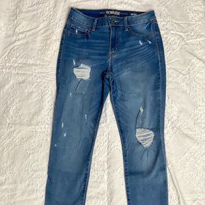 Rewash Denim Mid Rise Skinny Ripped Jeans